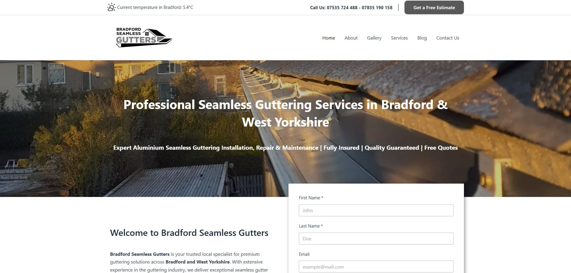 Bradford Seamless Gutters