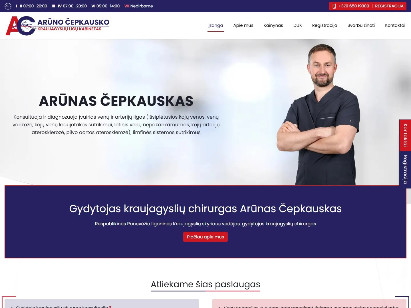 Dr. Arūnas Čepkauskas website