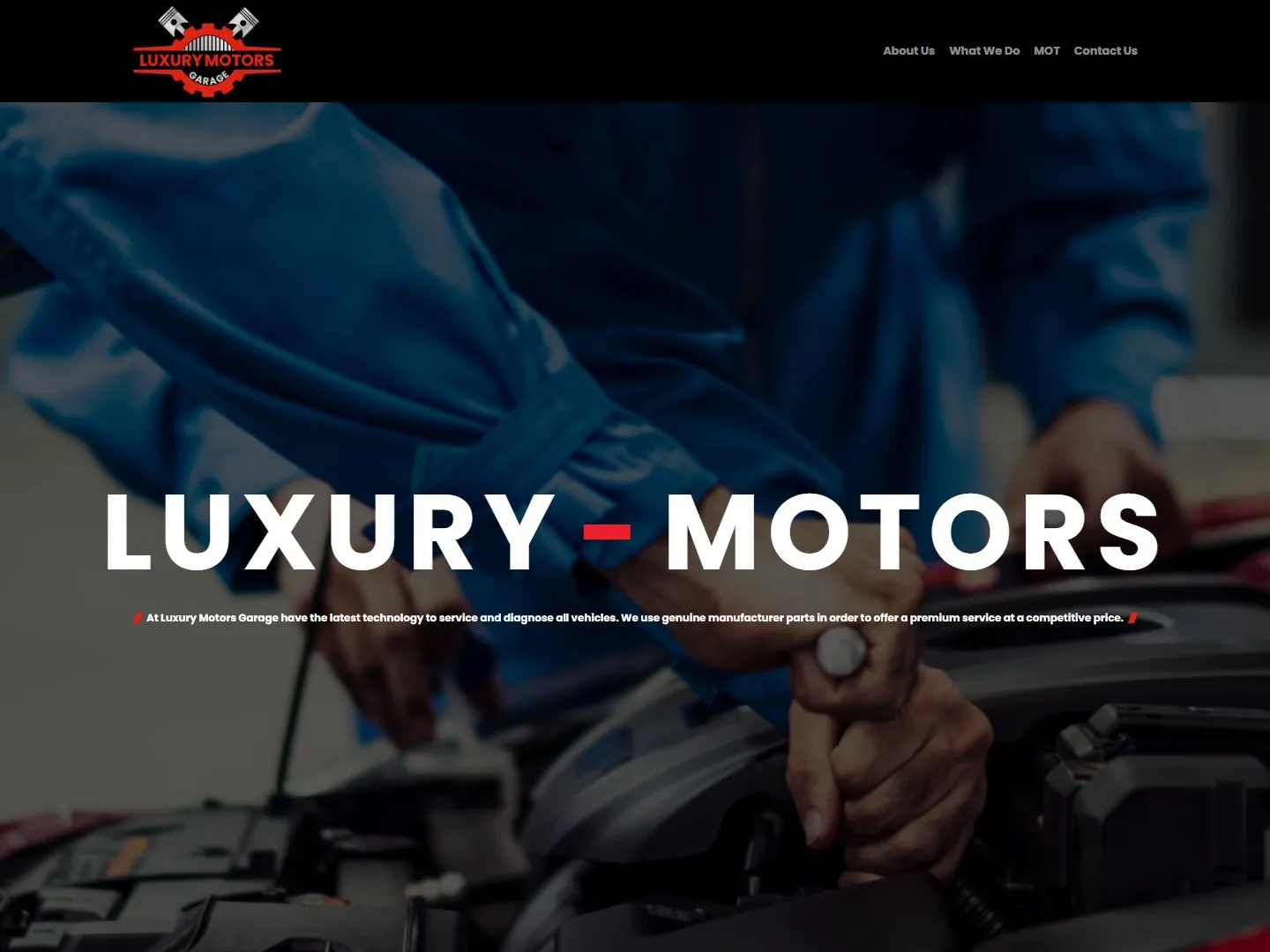 Luxury Motors website