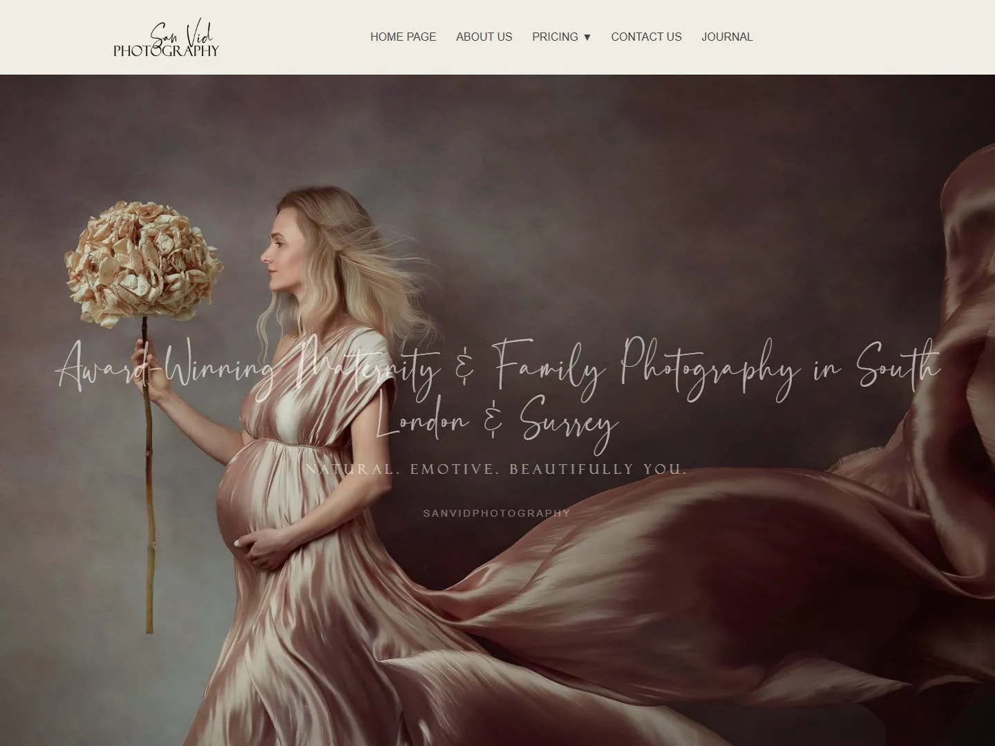 Sanvid Photography website
